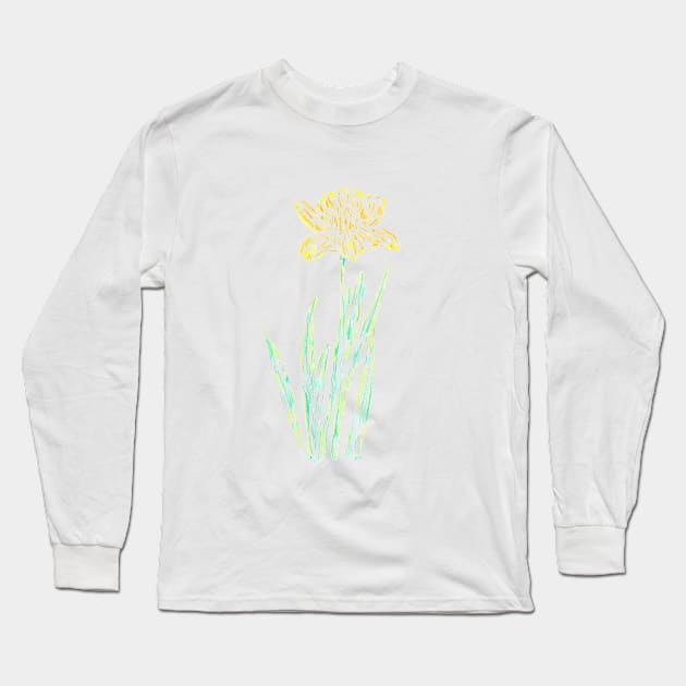 2022 03 flowers 03 Long Sleeve T-Shirt by Katherine Montalto